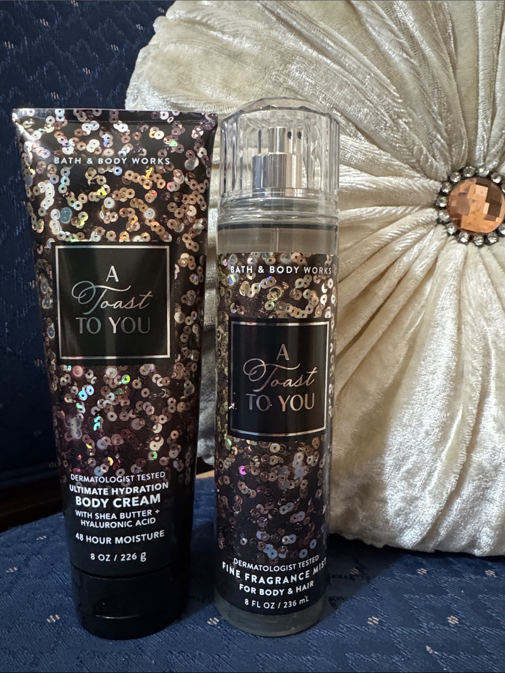 Bath & Body Works A Toast To You Body Cream & Fragrance Mist - Brown, Gold